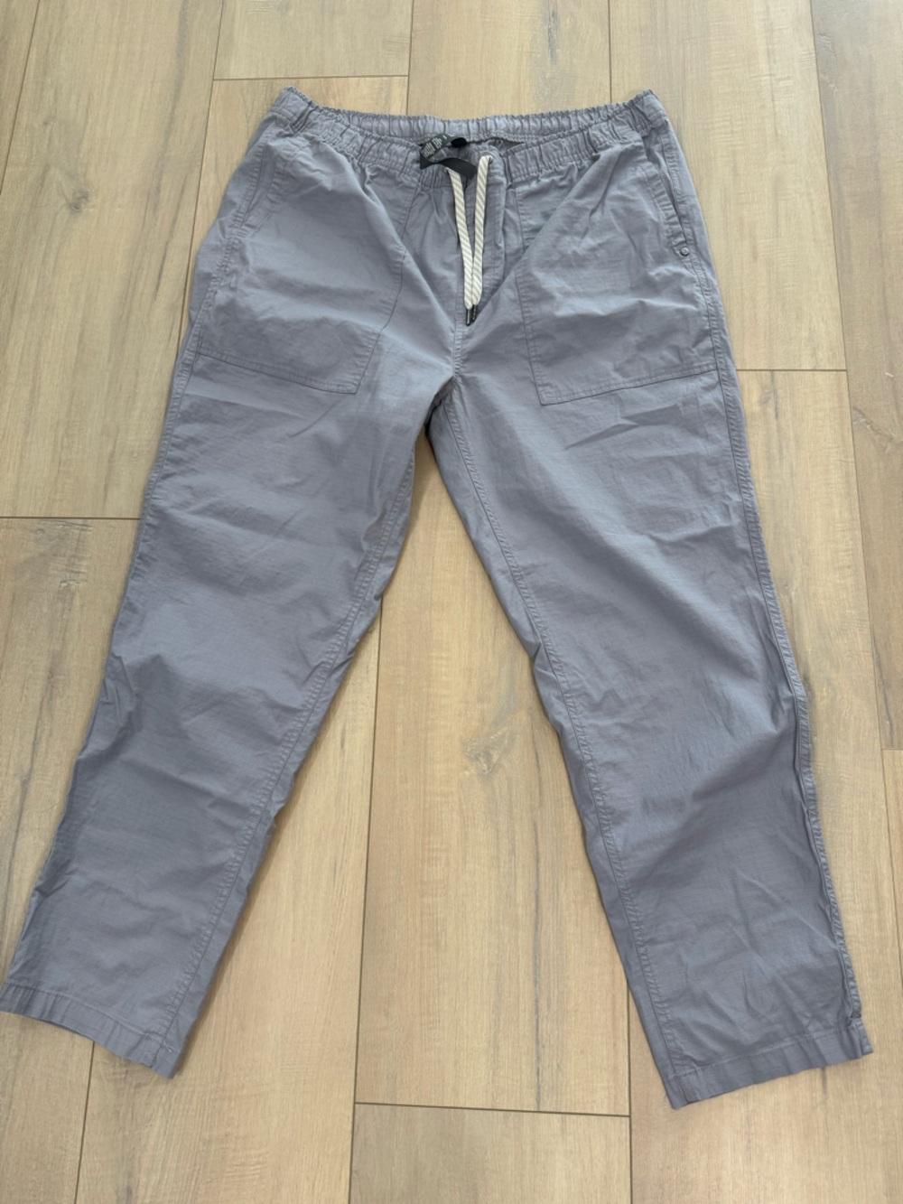Vuori Gray Ripstop Pants- Organic cotton